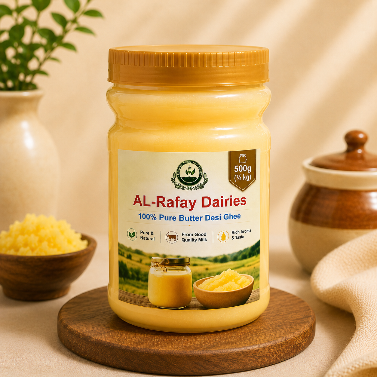 Pure Desi Ghee – 500g | 100% Pure Butter Ghee