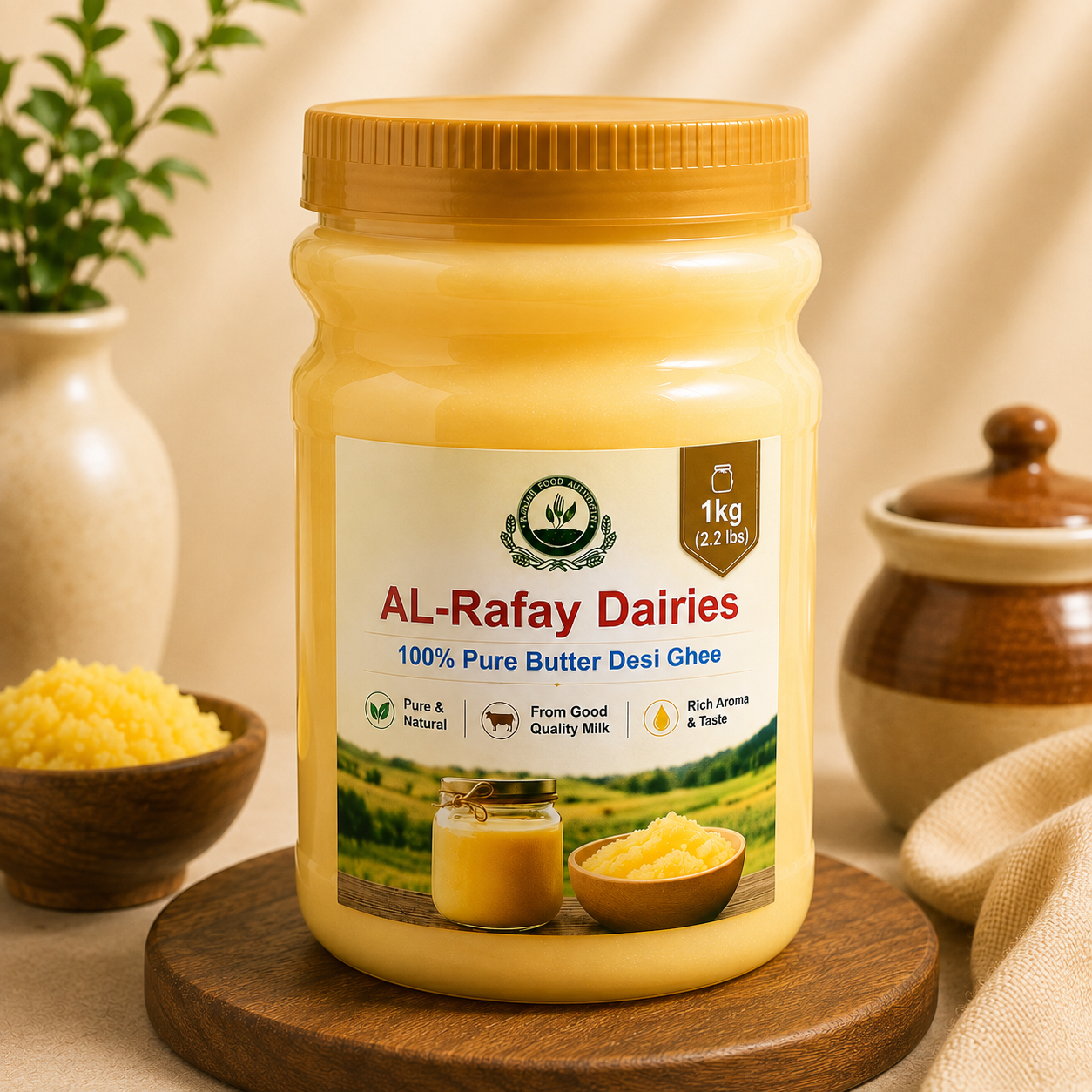 Pure Desi Ghee – 1kg | 100% Pure Butter Ghee